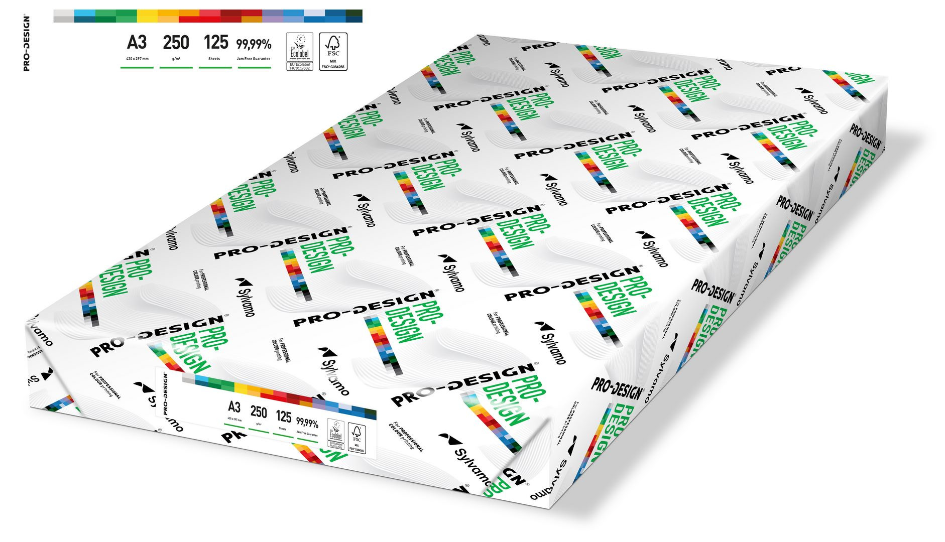 Papier ksero satynowy A3/250g Pro Design 125ark. 168 CIE
